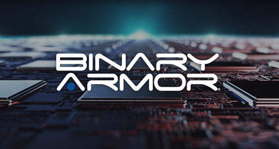 Binary Armor cybersecurity background