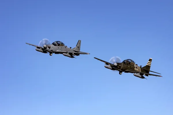 A-29 Super Tucano Light Attack Multi-Mission Aircraft in flight